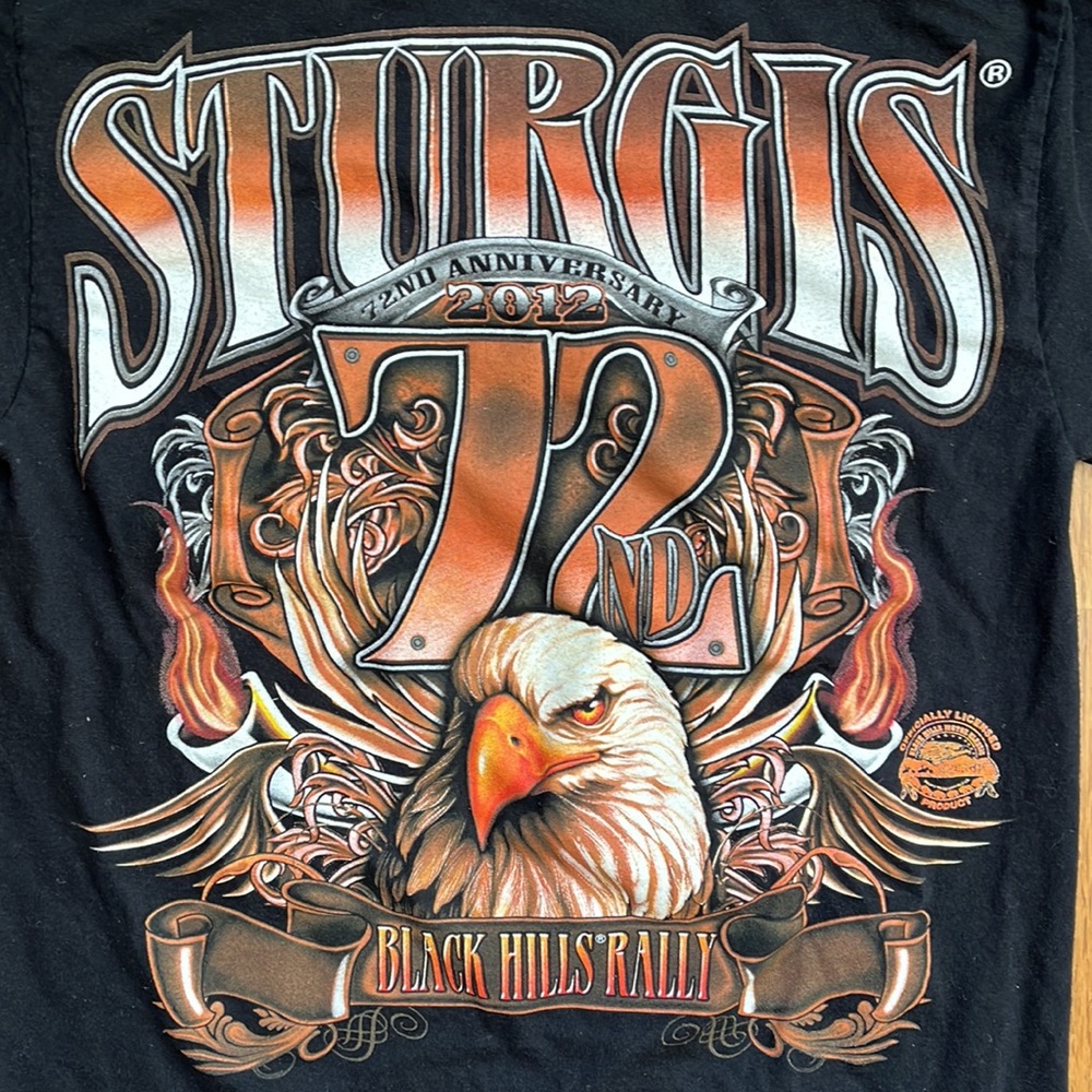 Sturgis 72nd Anniversary 2012 Black Hills Rally Shirt